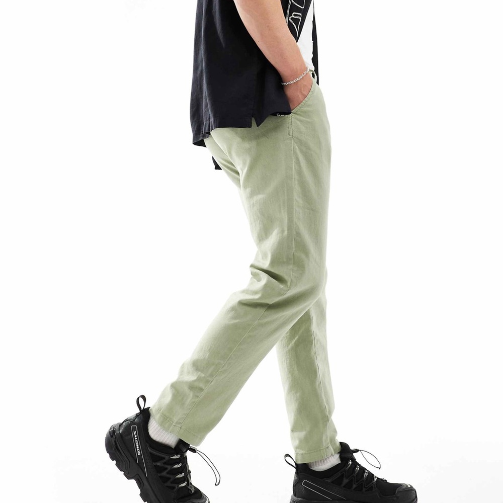 Men's Green Casual Pants